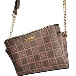 Steve Madden Brown Logo Belt Bag